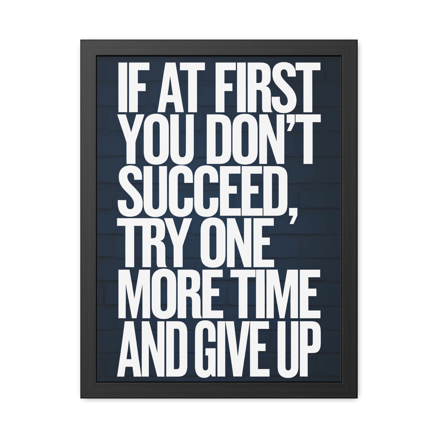 Give Up - Sports Poster