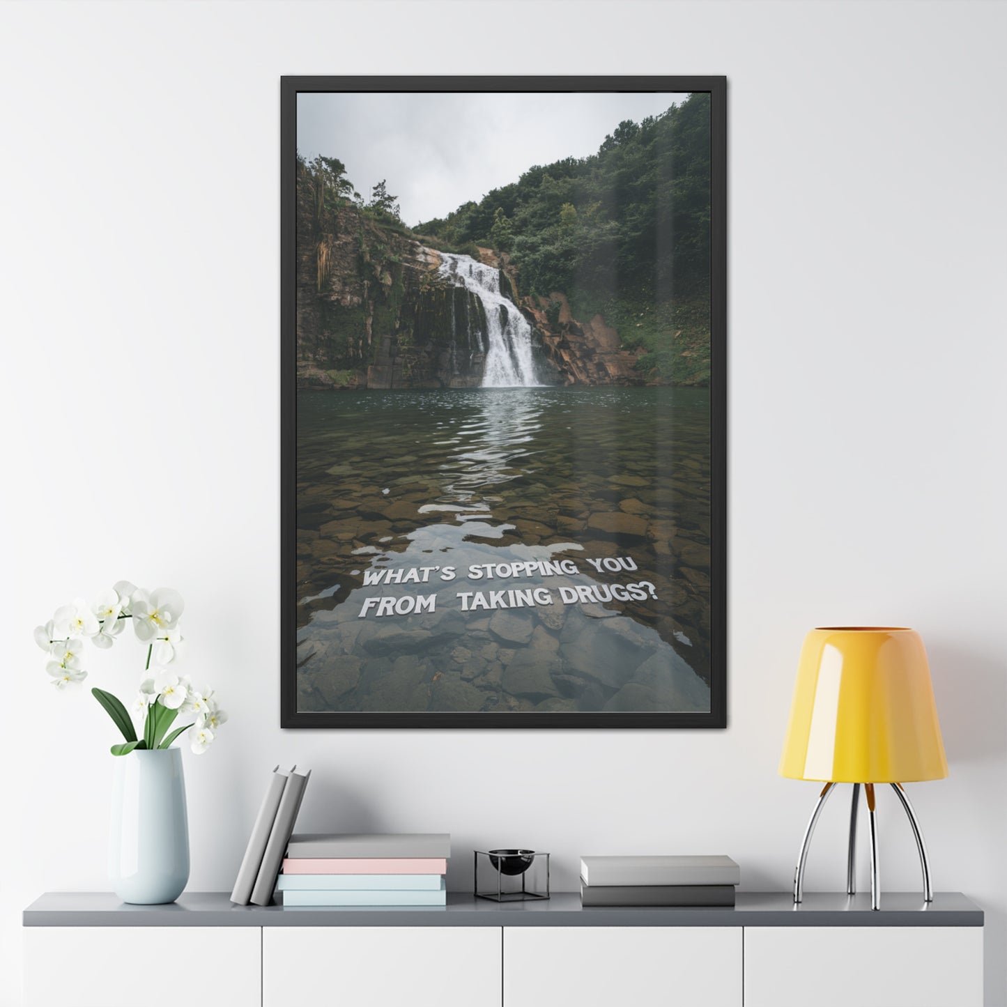 What's Stopping You From Taking Drugs? - Waterfall Into Lake