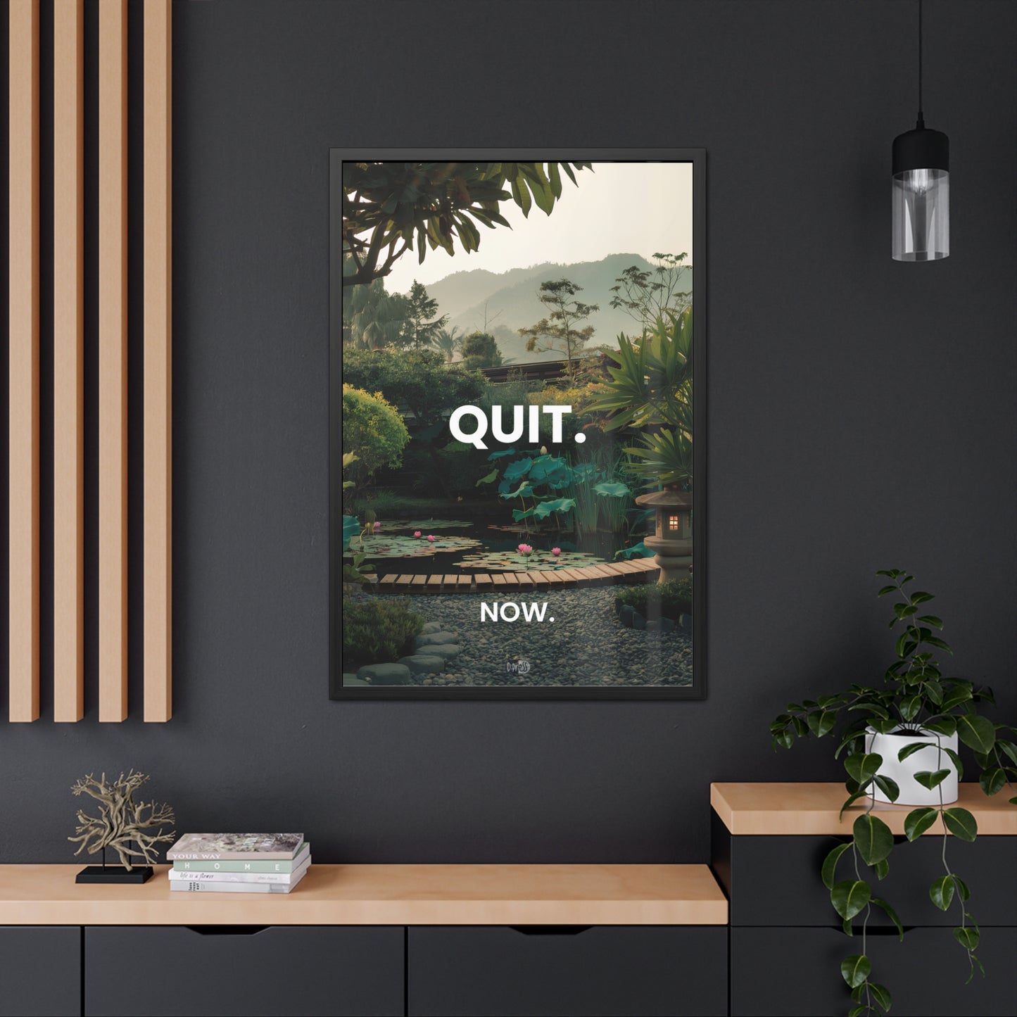 Quit - Japanese Garden Artwork