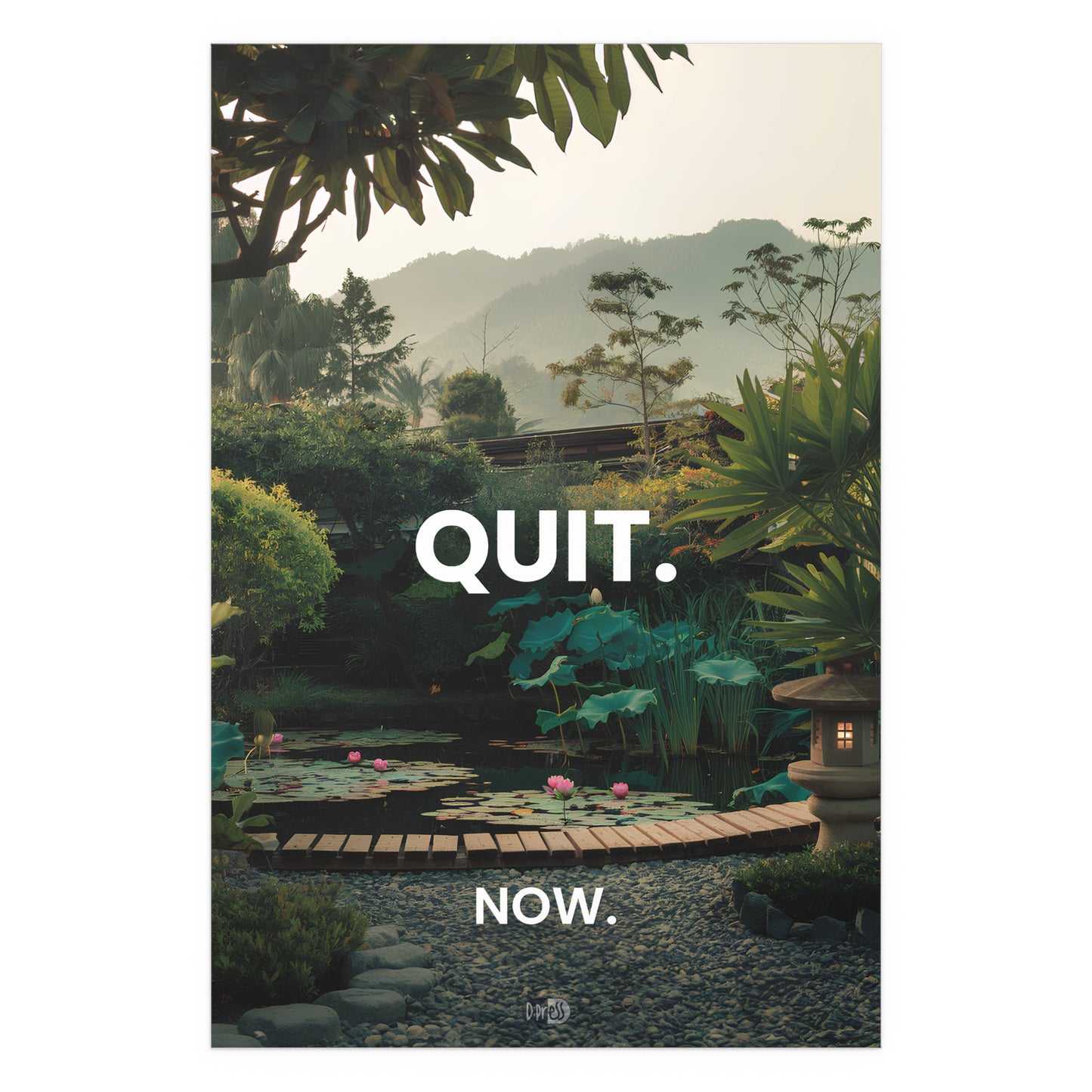 Quit - Japanese Garden Artwork