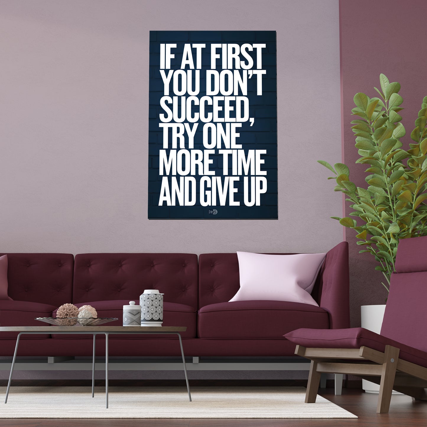Give Up - Sports Poster