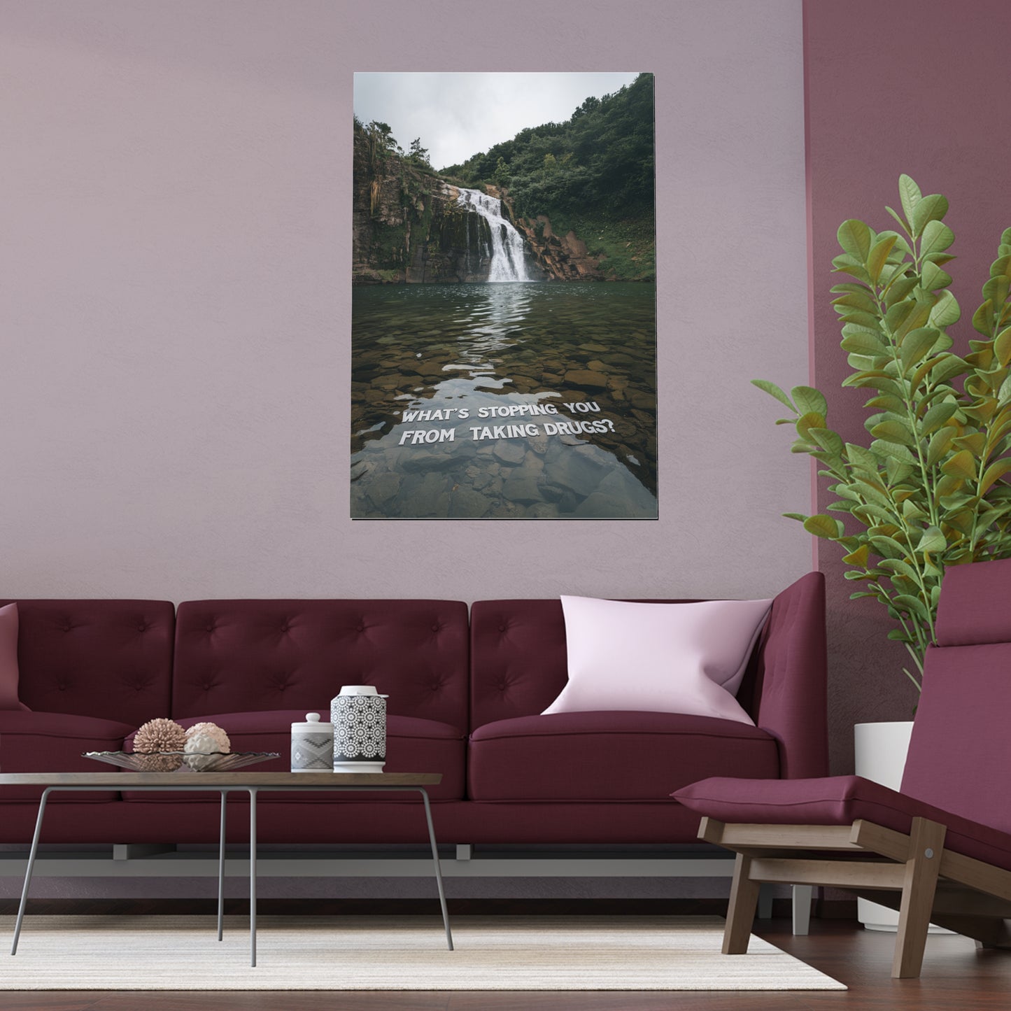 What's Stopping You From Taking Drugs? - Waterfall Into Lake