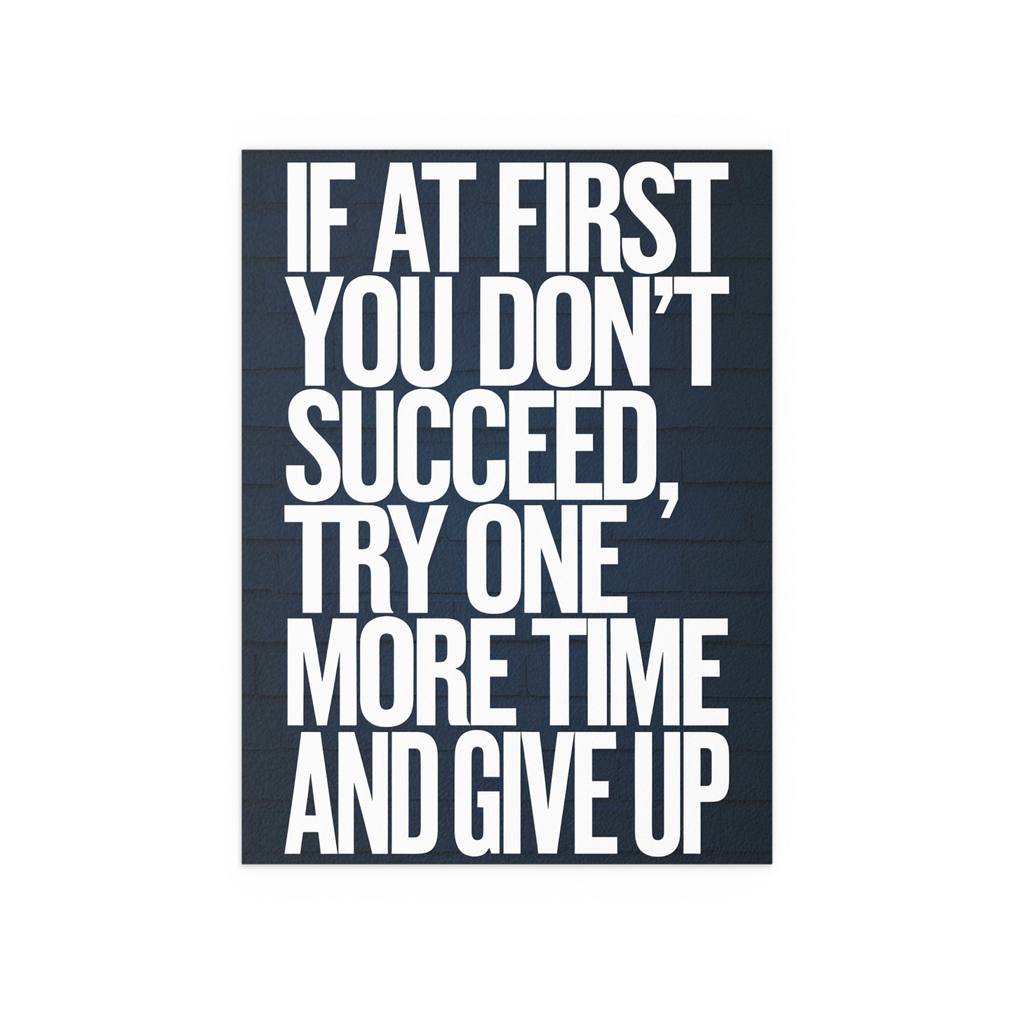 Give Up - Sports Poster