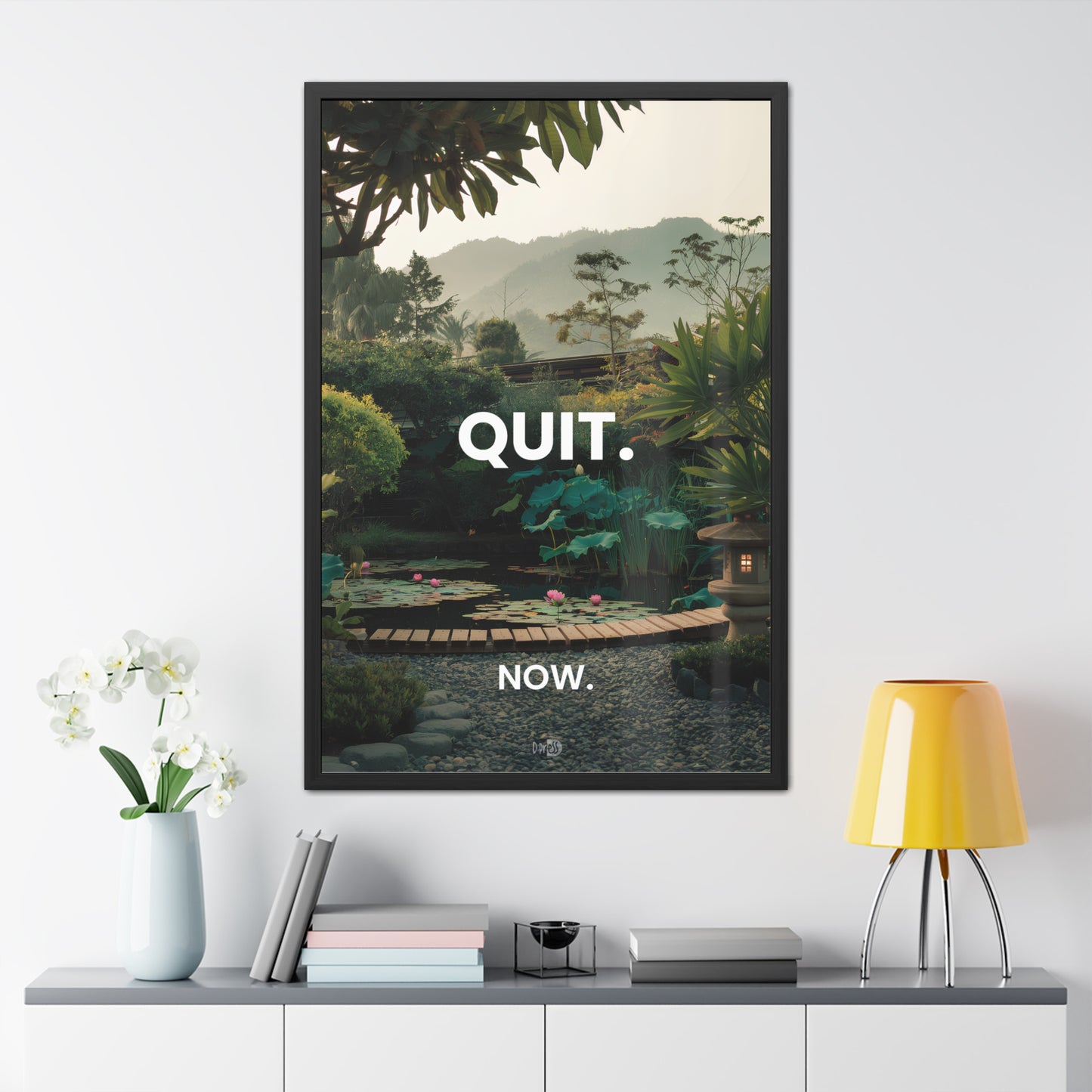 Quit - Japanese Garden Artwork