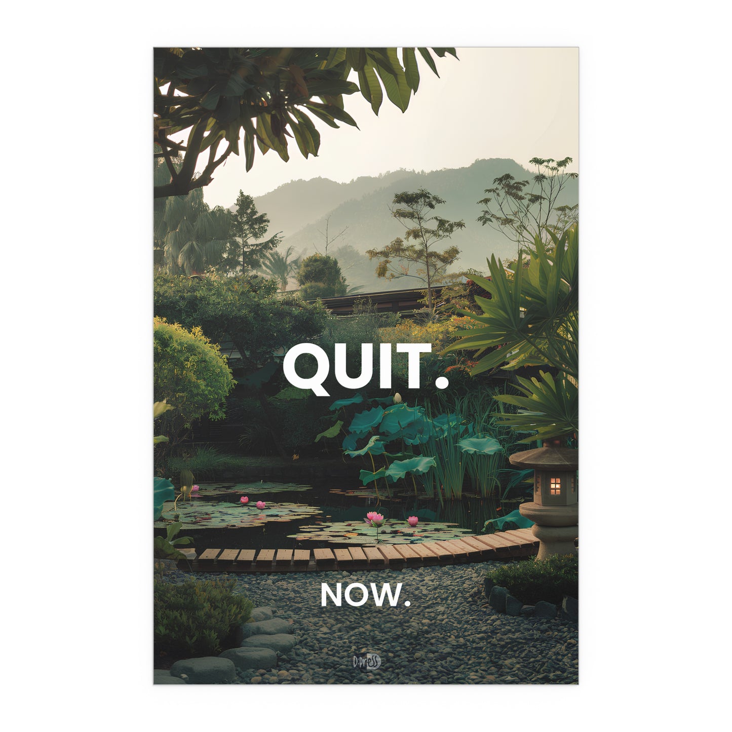 Quit - Japanese Garden Artwork
