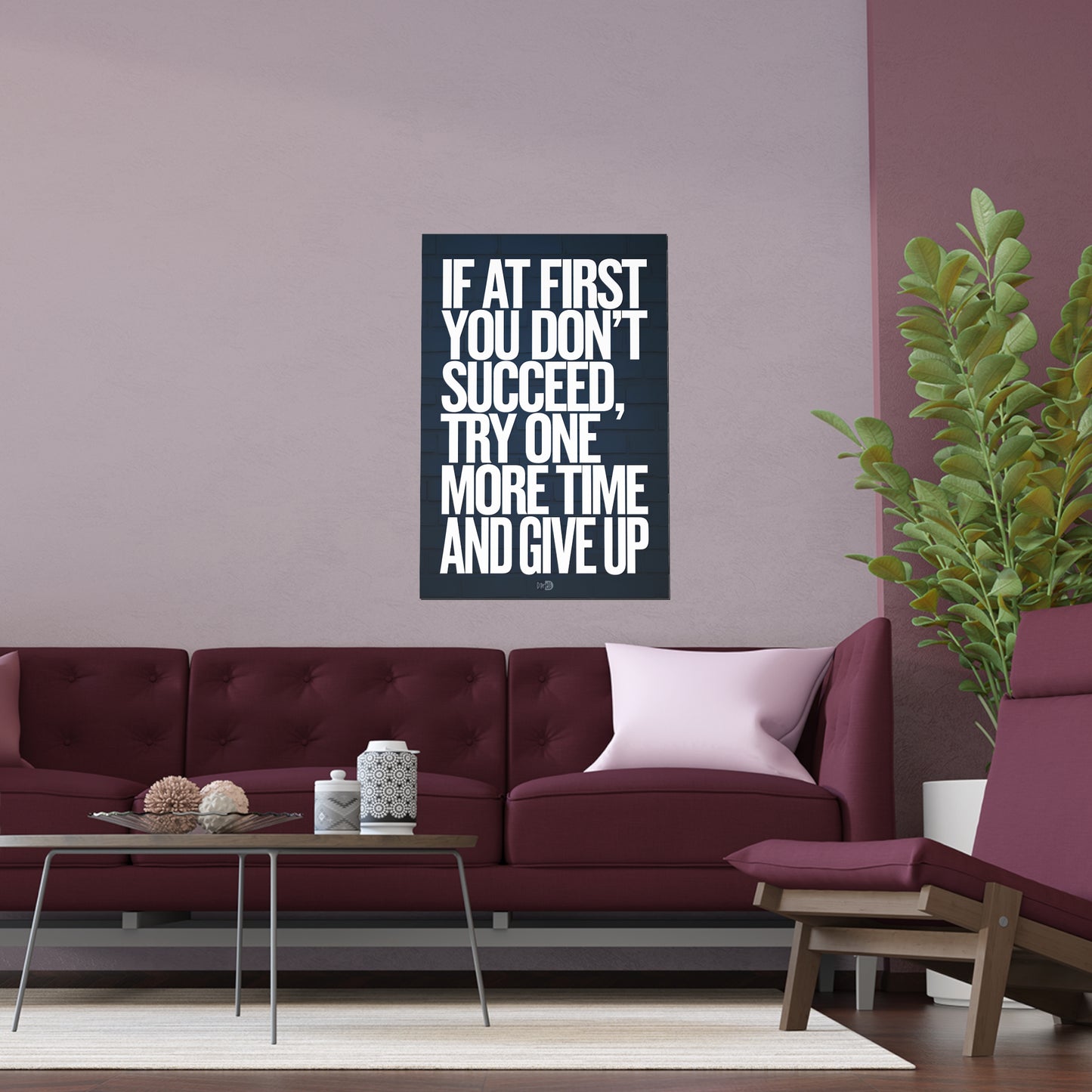Give Up - Sports Poster