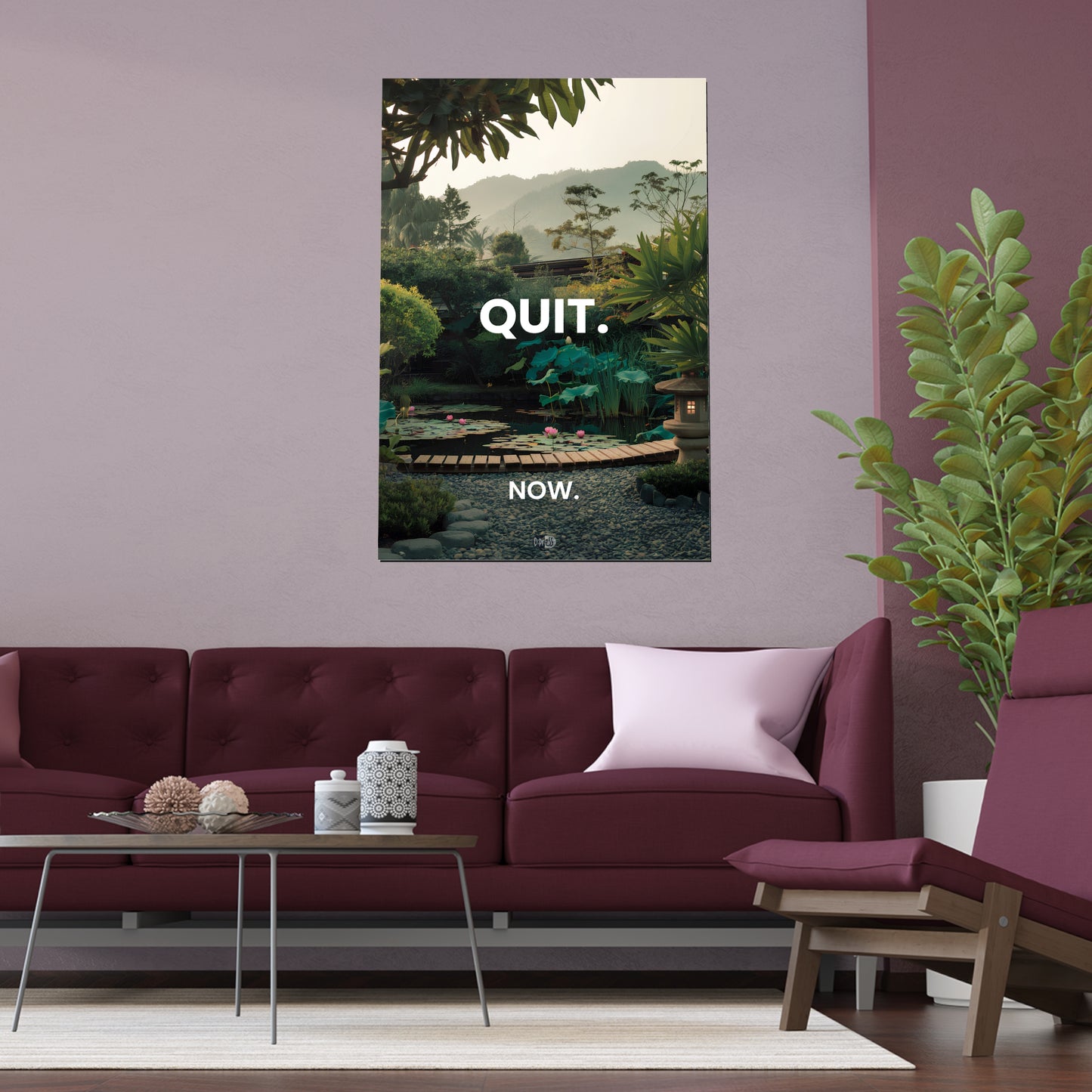 Quit - Japanese Garden Artwork