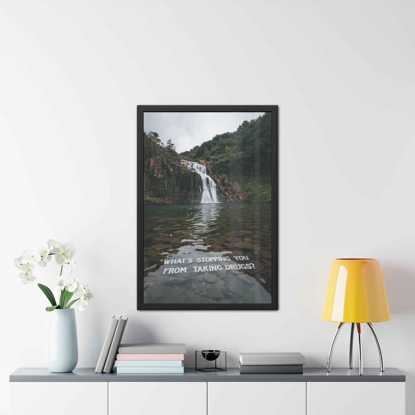 What's Stopping You From Taking Drugs? - Waterfall Into Lake