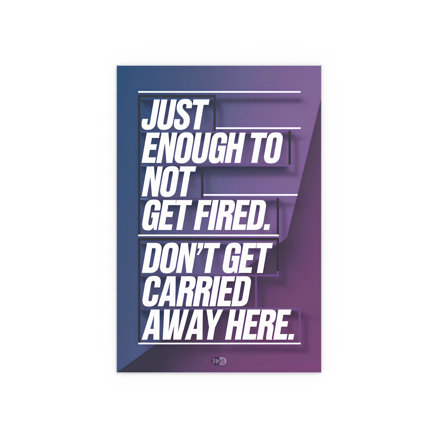 Just Enough - Poster