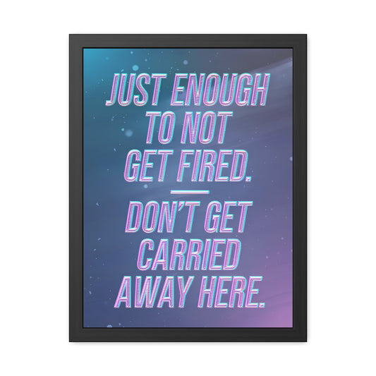 Just Enough - Pink Stars - Framed