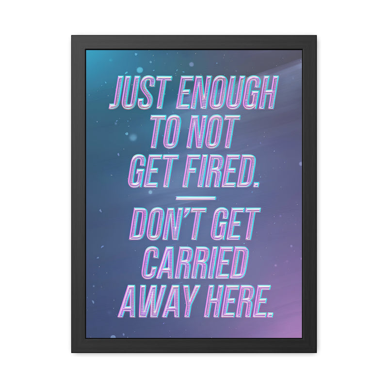 Just Enough - Pink Stars - Framed