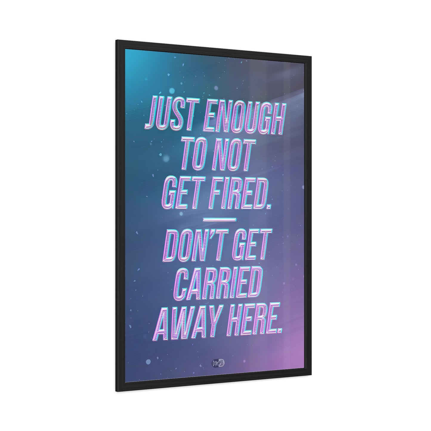 Just Enough - Pink Stars - Framed