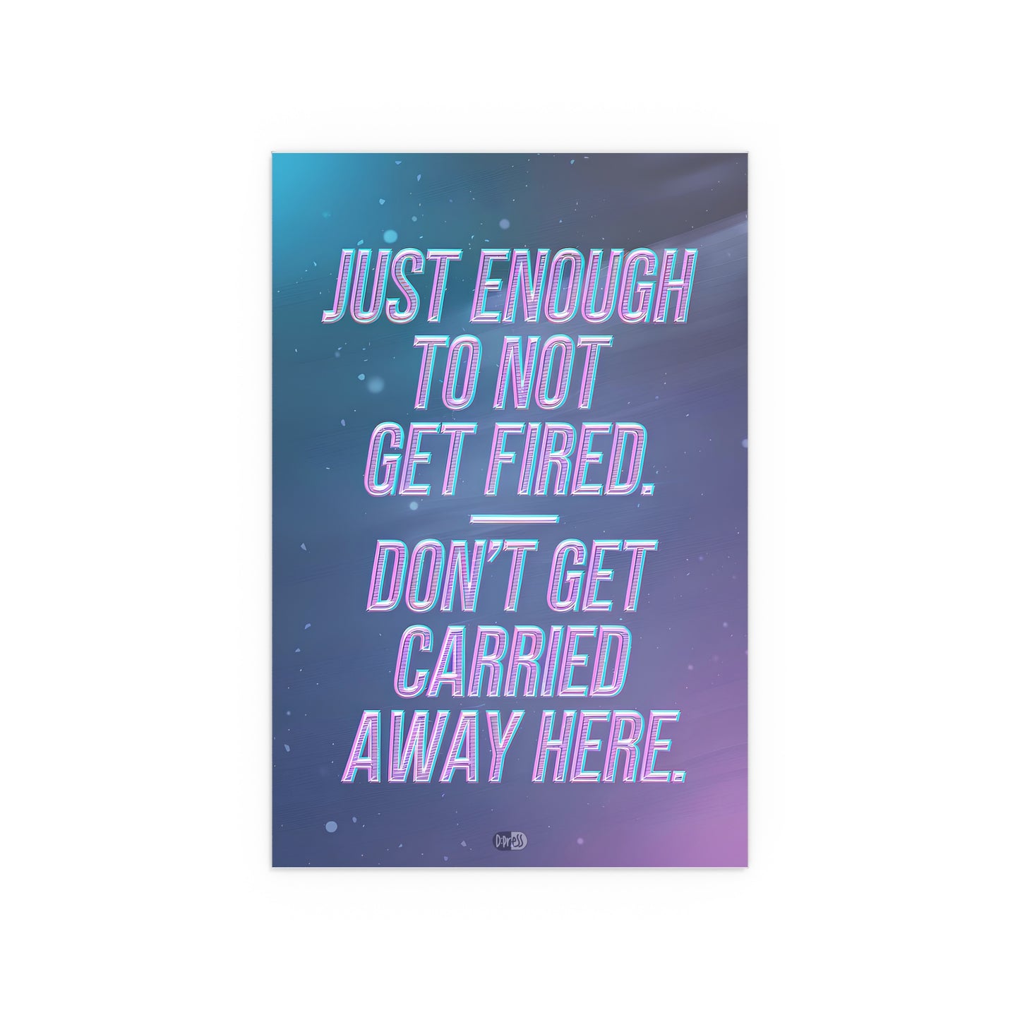 Just Enough - Pink Stars - Framed