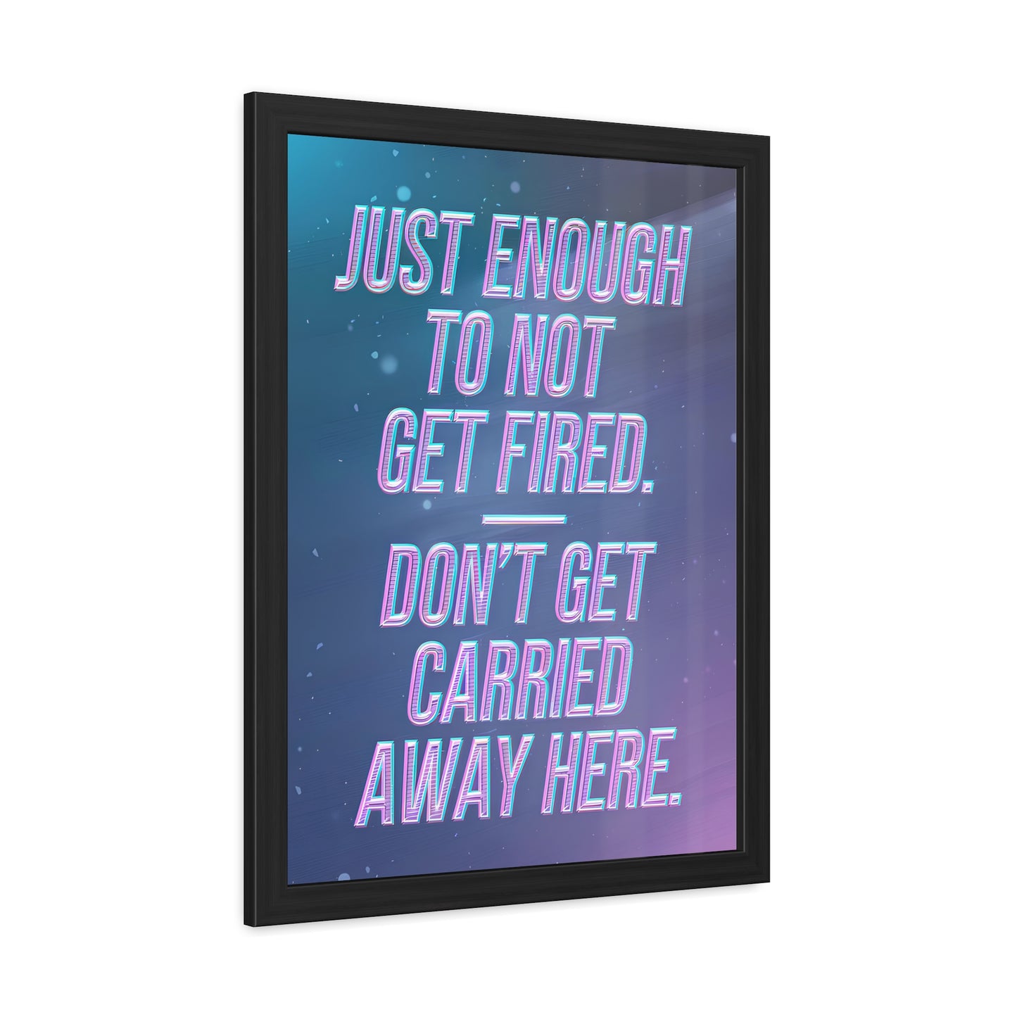 Just Enough - Pink Stars - Framed