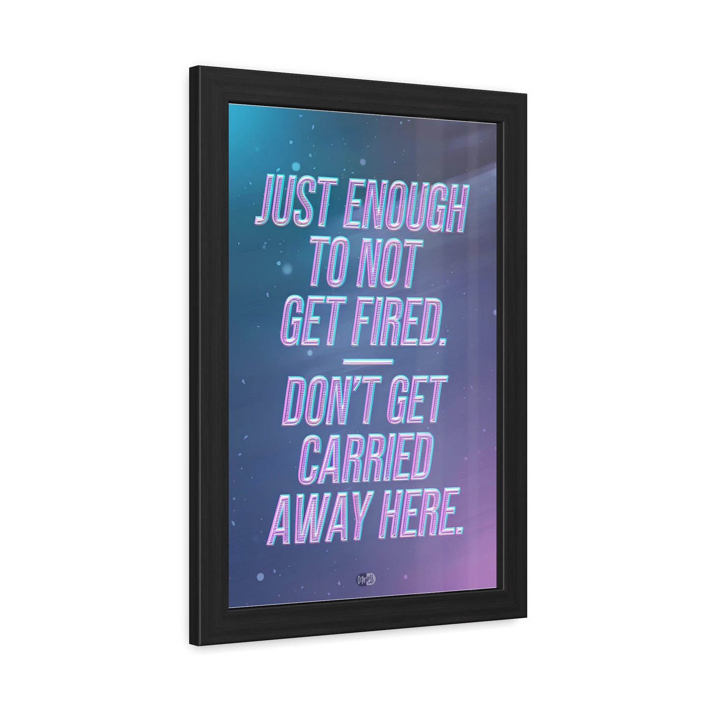 Just Enough - Pink Stars - Framed