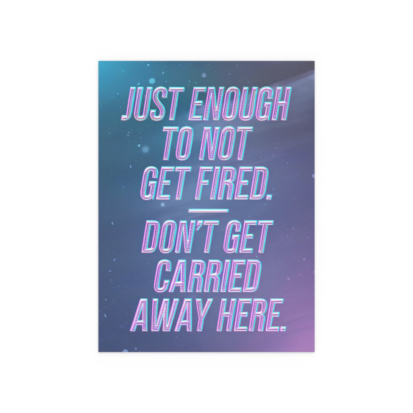 Just Enough - Pink Stars - Framed