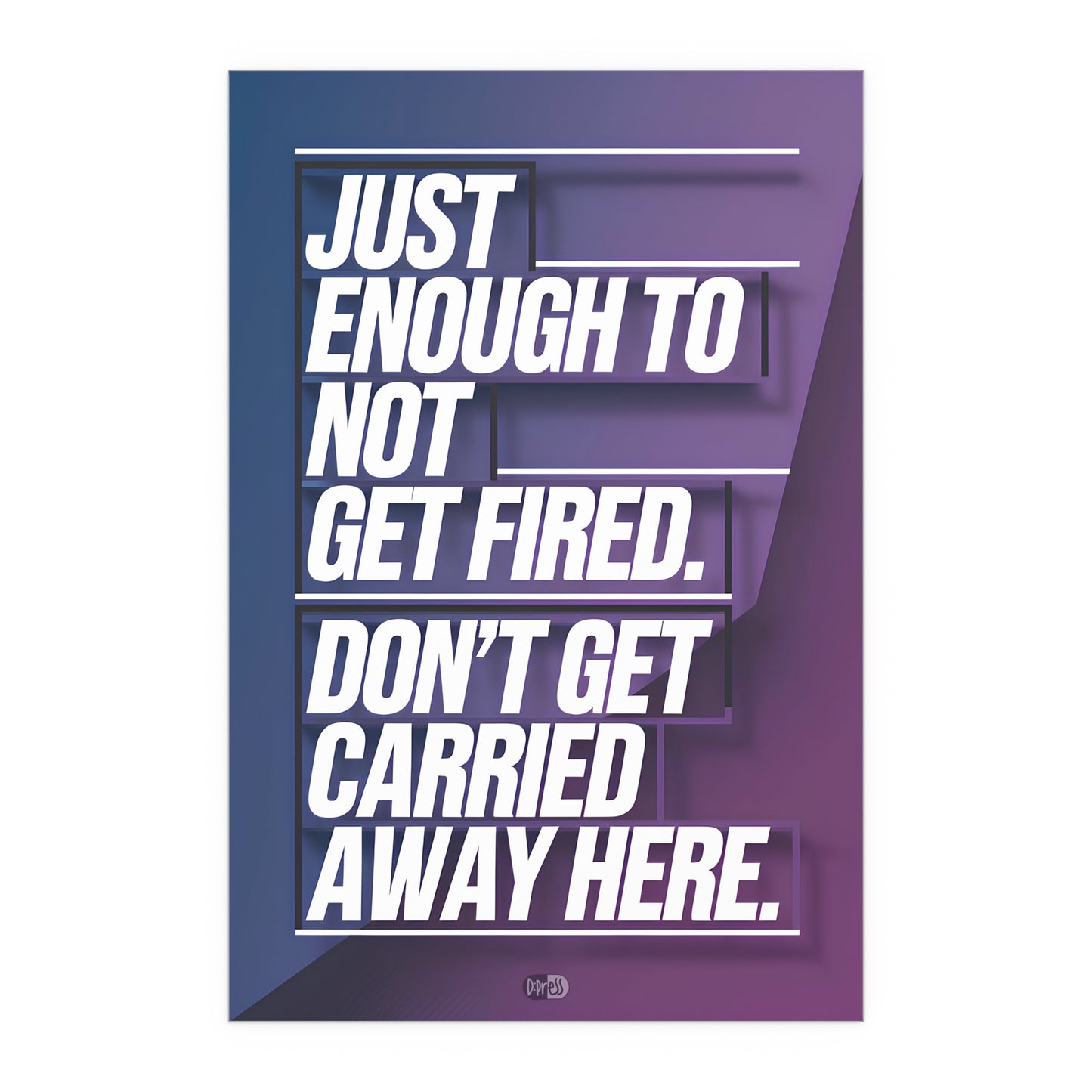 Just Enough - Poster