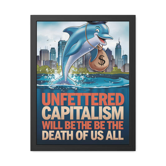 Capitalism - Cartoon Monopoly Dolphin