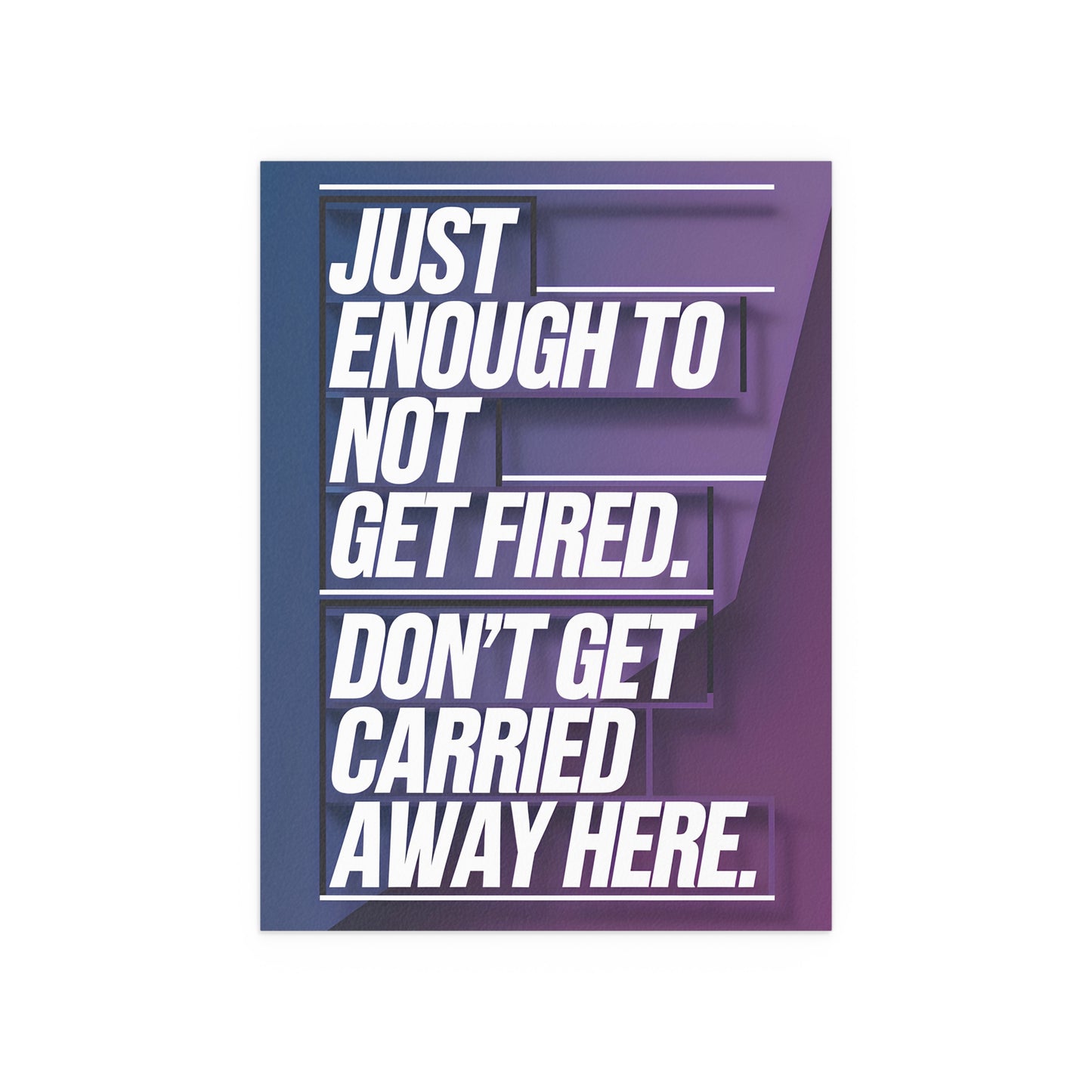 Just Enough - Poster