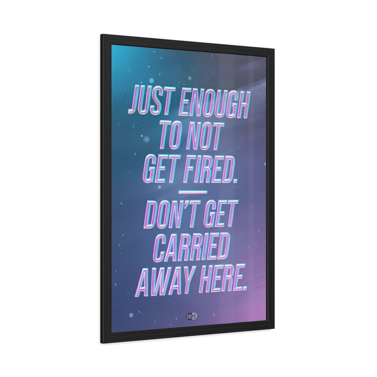 Just Enough - Pink Stars - Framed